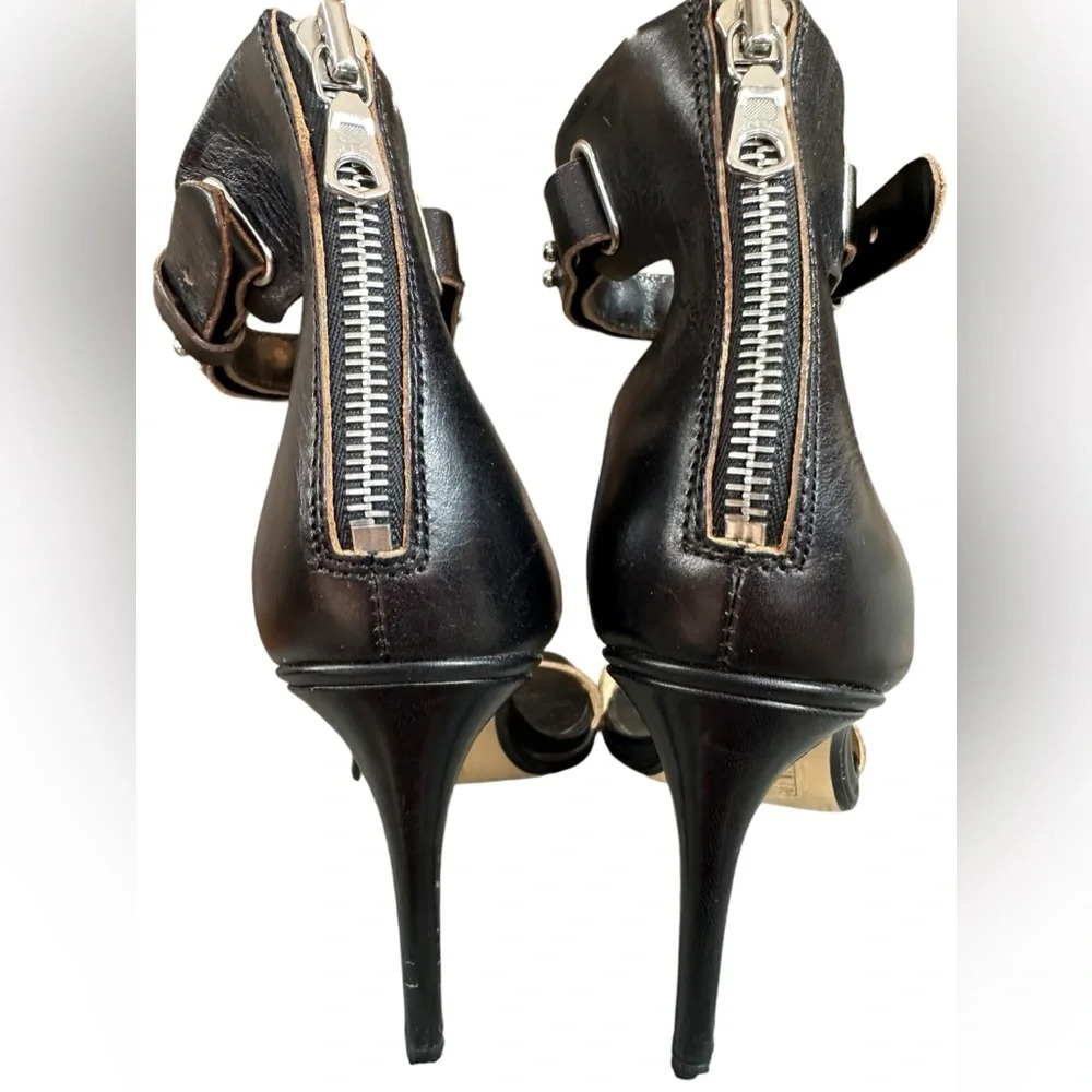 Rag & Bone Tamira II Sandal Pump in Black Leather - Picture 4 of 8